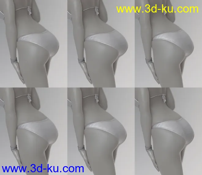 Glutes Utilities for Genesis 3 Female模型的图片6