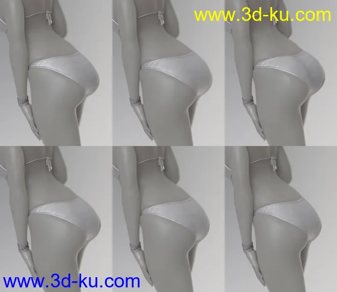 Glutes Utilities for Genesis 3 Female模型的图片7