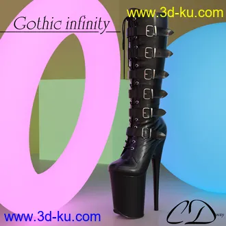 3D打印模型Gothic infinity for genesis 2 female and genesis 3 female的图片