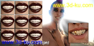 3D打印模型Grillz for Genesis 8的图片