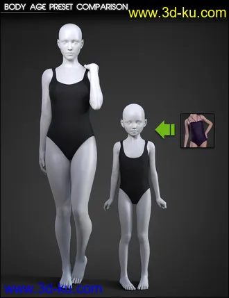 3D打印模型Growing Up Faces for Genesis 3 & 8 Female(s)的图片