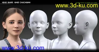 Growing Up Faces for Genesis 3 & 8 Female(s)模型的图片7