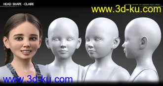 Growing Up Faces for Genesis 3 & 8 Female(s)模型的图片8