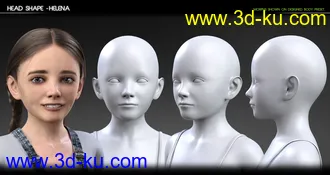 3D打印模型Growing Up Faces for Genesis 3 & 8 Female(s)的图片