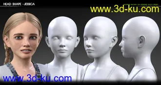 3D打印模型Growing Up Faces for Genesis 3 & 8 Female(s)的图片
