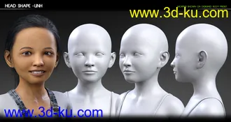 Growing Up Faces for Genesis 3 & 8 Female(s)模型的图片14