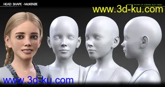 Growing Up Faces for Genesis 3 & 8 Female(s)模型的图片15