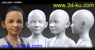 3D打印模型Growing Up Faces for Genesis 3 & 8 Female(s)的图片