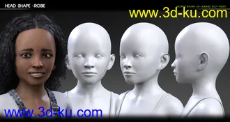 3D打印模型Growing Up Faces for Genesis 3 & 8 Female(s)的图片