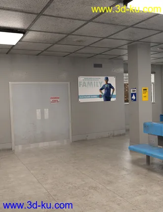 3D打印模型Grungy Waiting Room的图片