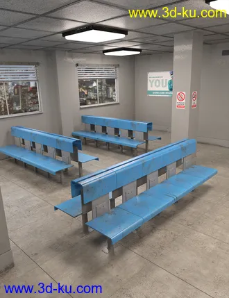3D打印模型Grungy Waiting Room的图片
