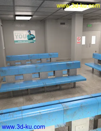 3D打印模型Grungy Waiting Room的图片