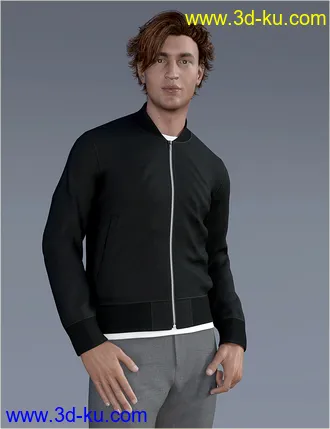 3D打印模型H&C dForce Basic Jacket Outfit for Genesis 8 Male(s)的图片