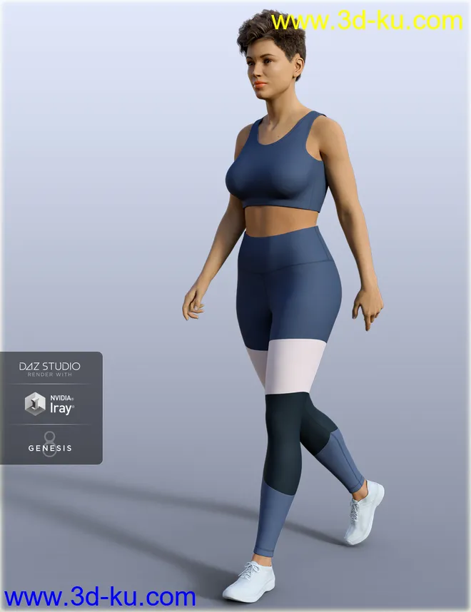 H&C Hoodie & Training Wear for Genesis 8 Female(s)模型的图片5