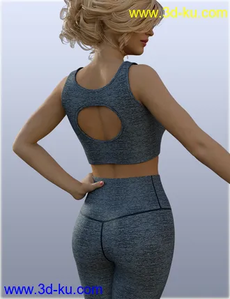 3D打印模型H&C Hoodie & Training Wear for Genesis 8 Female(s)的图片