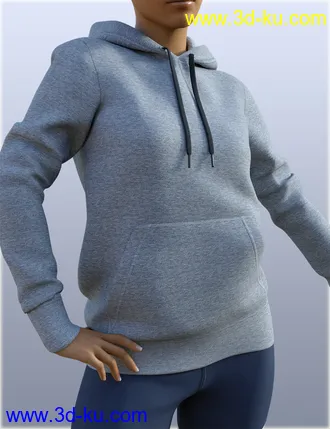 3D打印模型H&C Hoodie & Training Wear for Genesis 8 Female(s)的图片