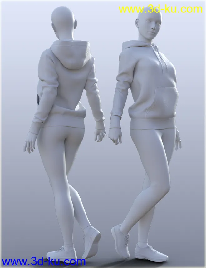 H&C Hoodie & Training Wear for Genesis 8 Female(s)模型的图片9