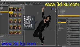 3D打印模型Hair Converter from Genesis 3 Male to Genesis 8 Male的图片