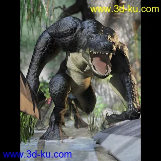 3D打印模型Hal Patterson - Alligator Man的图片