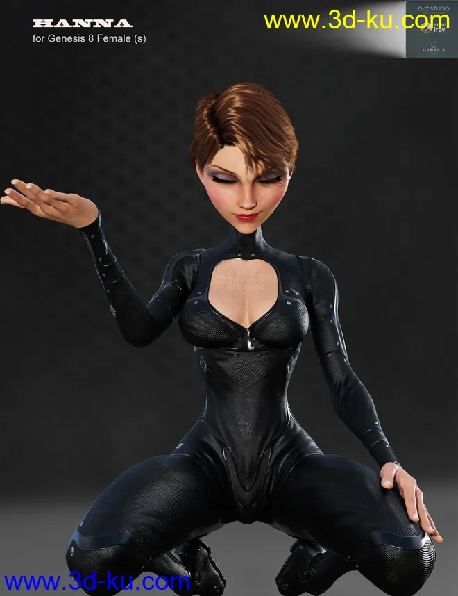 Hanna for Genesis 8 Female模型的图片1
