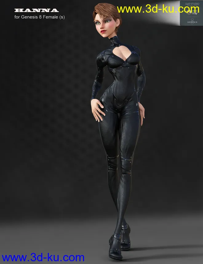 Hanna for Genesis 8 Female模型的图片3