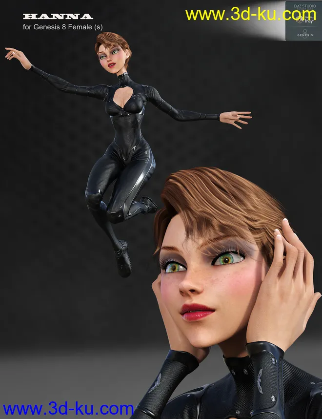 Hanna for Genesis 8 Female模型的图片4