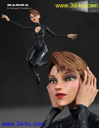 3D打印模型Hanna for Genesis 8 Female的图片