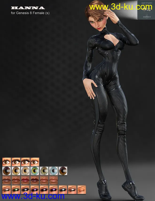 Hanna for Genesis 8 Female模型的图片6