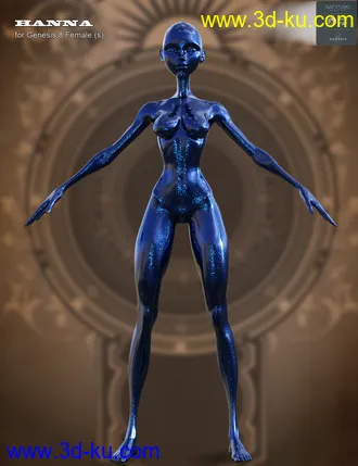 3D打印模型Hanna for Genesis 8 Female的图片