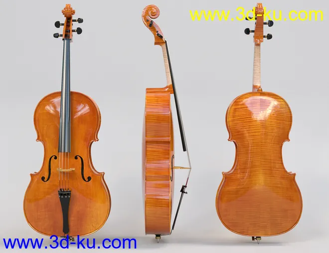 HD Cello and Poses for Genesis 8模型的图片3