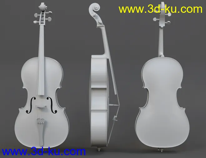 HD Cello and Poses for Genesis 8模型的图片4