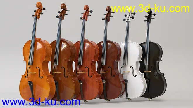 HD Cello and Poses for Genesis 8模型的图片6