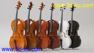 3D打印模型HD Cello and Poses for Genesis 8的图片