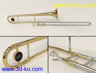3D打印模型HD Trombone and Poses for Genesis 8的图片