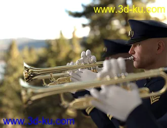 3D打印模型HD Trumpet and Poses for Genesis 8的图片