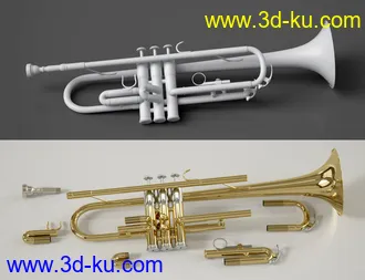 3D打印模型HD Trumpet and Poses for Genesis 8的图片