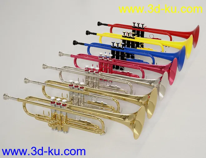 HD Trumpet and Poses for Genesis 8模型的图片8