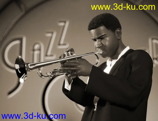 HD Trumpet and Poses for Genesis 8模型的图片12