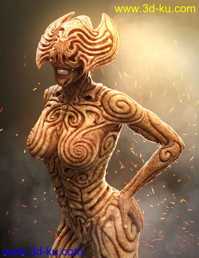 Hell Ambassador HD for Genesis 8 Female模型的图片2