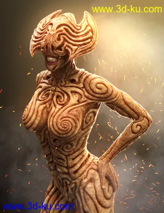3D打印模型Hell Ambassador HD for Genesis 8 Female的图片