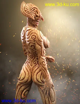 3D打印模型Hell Ambassador HD for Genesis 8 Female的图片