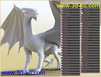 3D打印模型HFS Legendary Shapes HD for Daz Dragon 3的图片