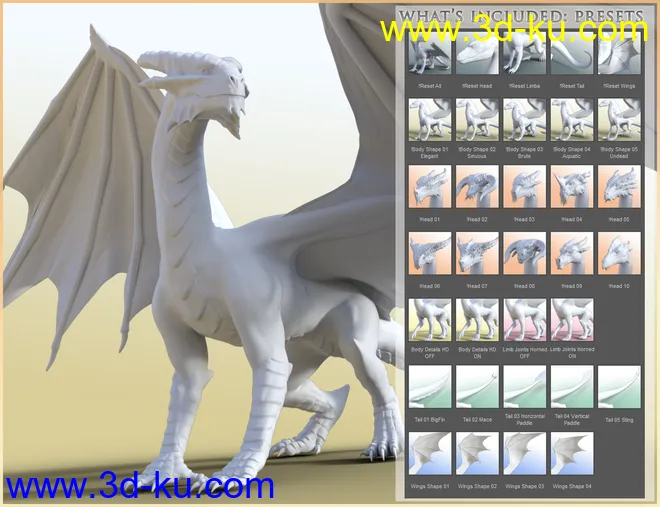 HFS Legendary Shapes HD for Daz Dragon 3模型的图片9