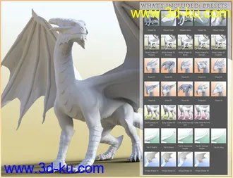 3D打印模型HFS Legendary Shapes HD for Daz Dragon 3的图片