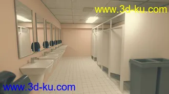 3D打印模型High School Bathroom的图片