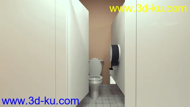 High School Bathroom模型的图片5