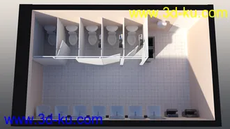 3D打印模型High School Bathroom的图片