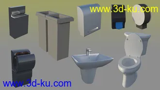 3D打印模型High School Bathroom的图片