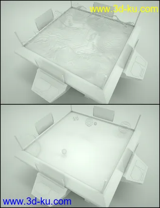 3D打印模型Holo Map Console的图片