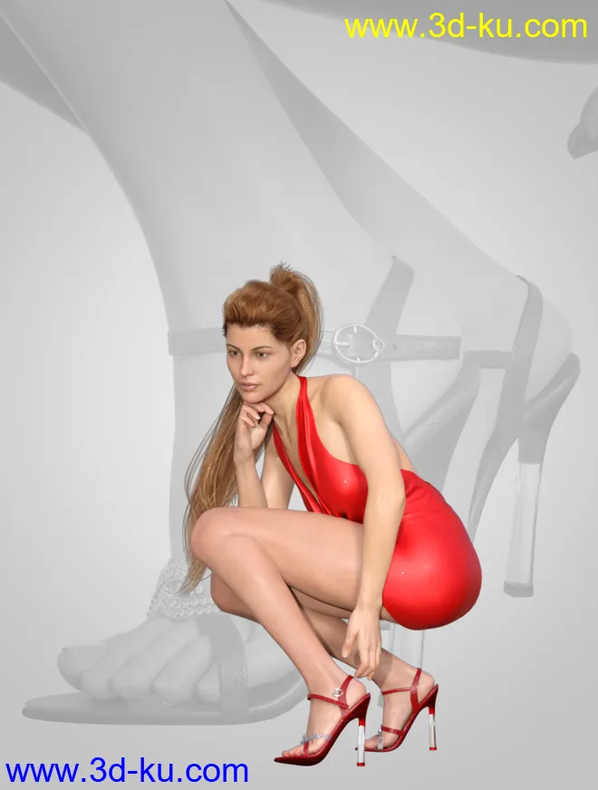 I Love High Heels, Poses and Shoes for Genesis 8 Female(s)模型的图片6